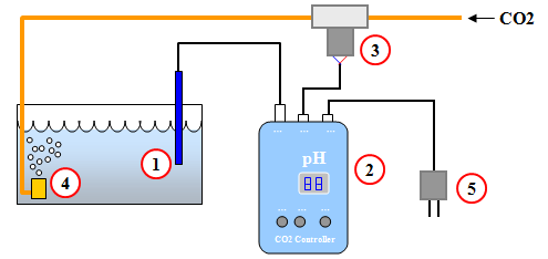 This picture show the basic principle of the Carbon Regulator system