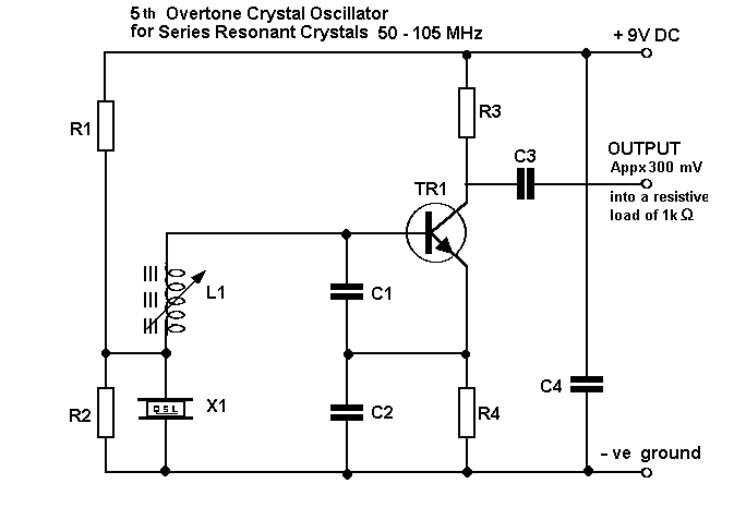 5th overtone oscillator circuit