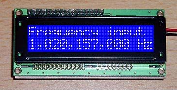 Front side of the frequency counter