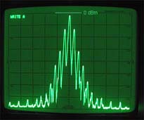 Agilent HP 8558B Spectrum Analyzer  plot