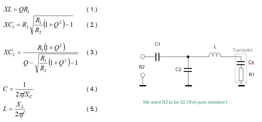 Input impedance for 433 MHz