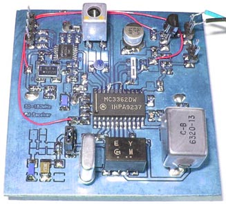 This picture show my experimental PCB for testing the perfomance of the MC3362