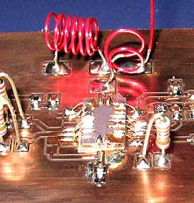 The pic show the TR1001 868.35 MHz Hybrid Transceiver. The circuit is soldered up-side-down.