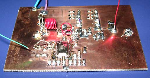 The pic show my experiment board of the TR1001. I also made a small amplifier based on 2 transistors.