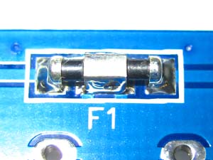 Solder the ferrite filters