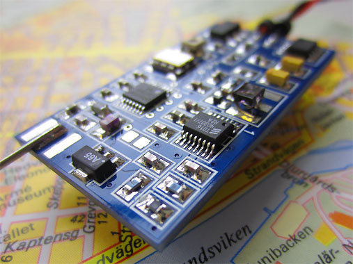 Jammer with same size as a 9V PP3 battery. Transmitting distance 500-800m