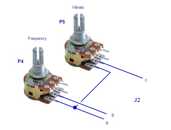 How to connect pot P4 and P5 to the PCB